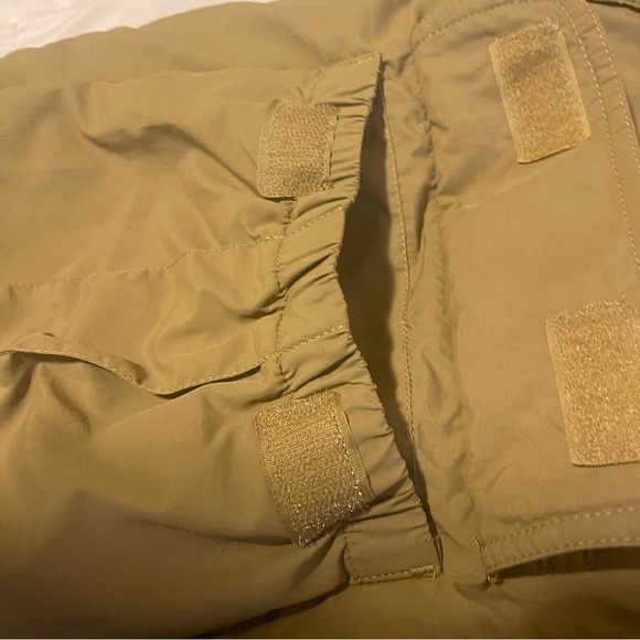 CLASSIC Jacket Men XL Brown Outdoor Casual Military Full Zip Pockets Solid Logo - Picture 5 of 12